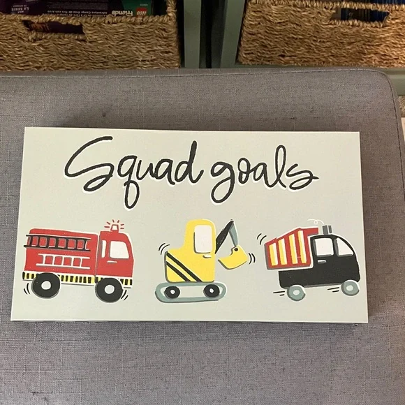 Hobby Lobby Squad Goals Kids Wall Art - Red, Yellow, Black - Picture 1 of 5